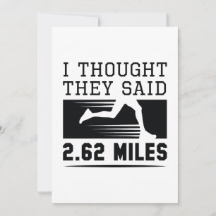 Jag trodde de sa 2,62 miles tack kort
