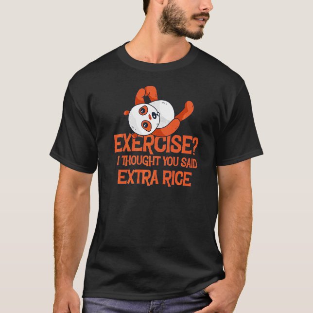 Jag trodde du sa Extra Ris Panda Kärlek T Shirt (Framsida)