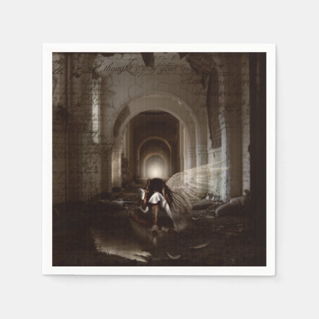 Jag trodde jag var din ängel. pappersservett (Framsidan)