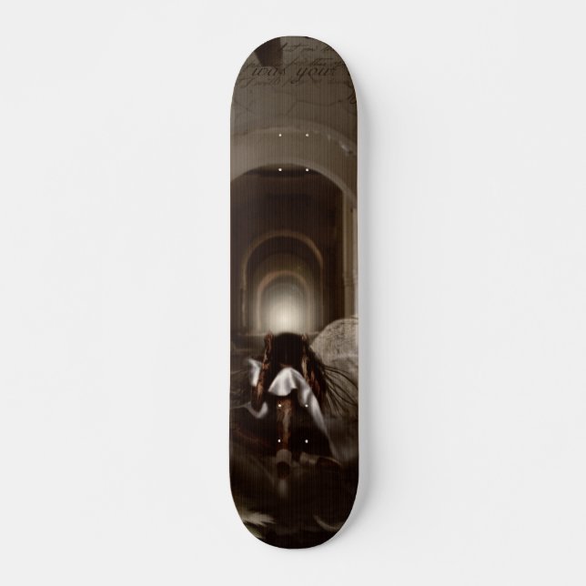 Jag trodde jag var din ängel. skateboard bräda 20,5 cm (Framsida)