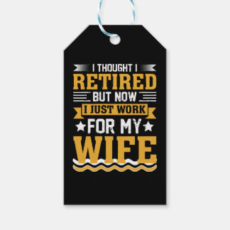 Jag trodde jag var pensionerad, men nu jobbar jag presentetikett