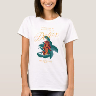 Jag trodde vi var här för Detox - Vita Lotus T Shirt
