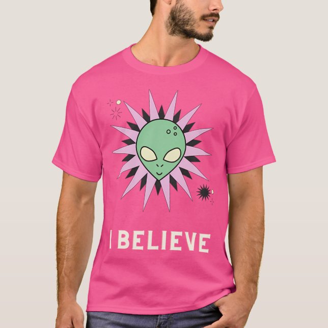 Jag tror Alien Shirt T (Framsida)