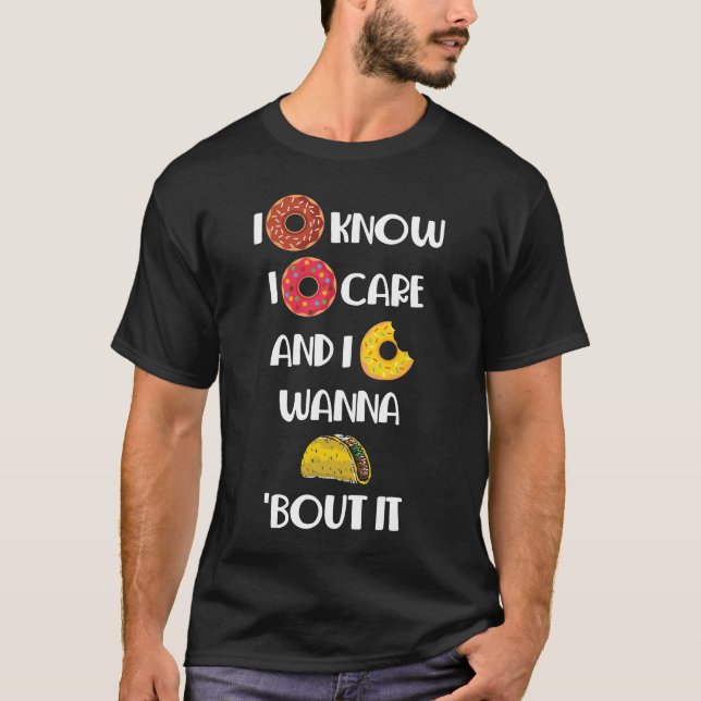 Jag tror att Donut-vårdsmaten Älskare Foodie T Shirt (Framsida)