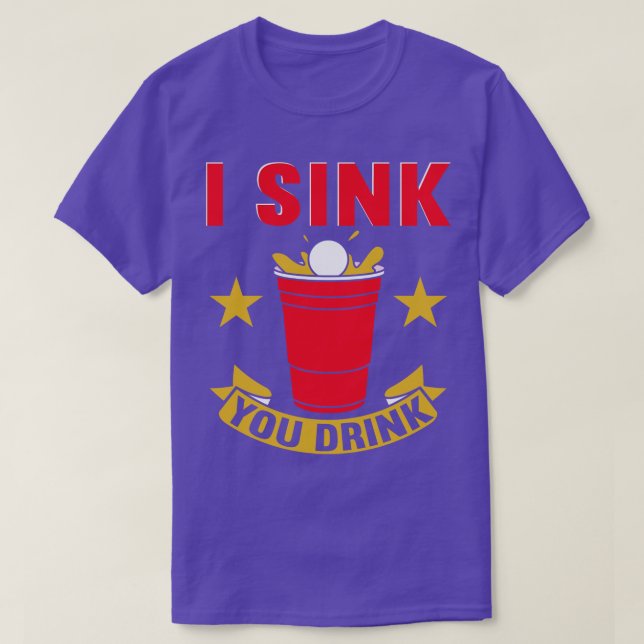 Jag tror att du dricker öl t shirt (Design framsida)