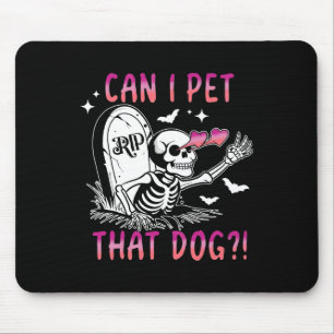 Jag tror att Hund Skeleton Halloween Musmatta