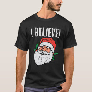 Jag tror att juljultomten Pjs Julafton Pajamas Me T Shirt