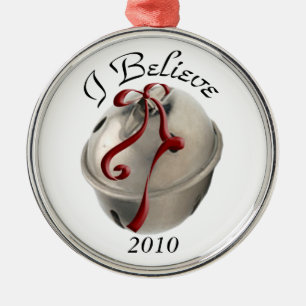 Jag tror att Reindeer Bell är prydnadsman Julgransprydnad Metall