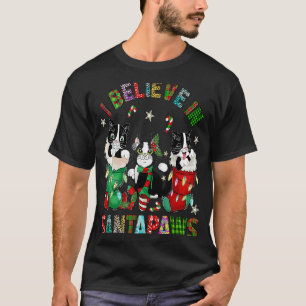 Jag tror att Santapaws Cute Black Cat-utrustning f T Shirt