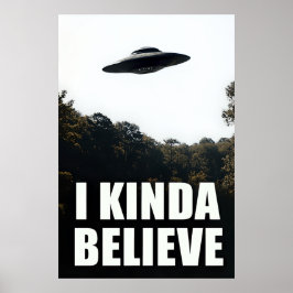 Jag tror att UFO Poster - Alien Wall Art