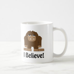 Jag tror! Cute bigfoot Kaffemugg