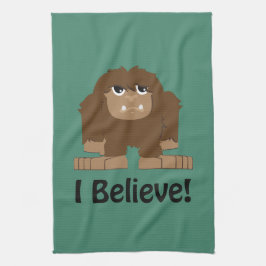 Jag tror! Cute bigfoot Kökshandduk