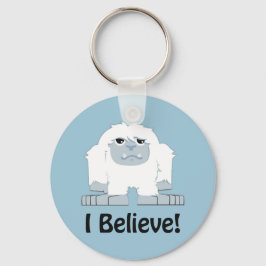 Jag tror! Cute Yeti Nyckelring