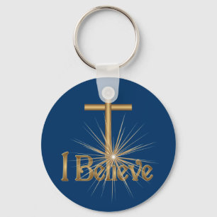 Jag tror den guld- stjärnakor KeyChain Nyckelring