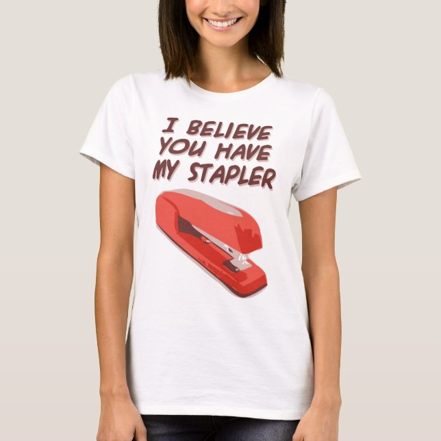 JAG TROR DIG HAR MIN HÄFTAPPARAT TEE SHIRT (Framsida)
