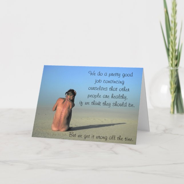 "Jag tror dig" valideringskort för kroniska sjukdo Kort (Framsida)