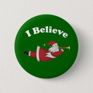 Jag tror Flies Santa Knapp