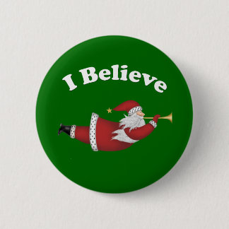 Jag tror Flies Santa Knapp