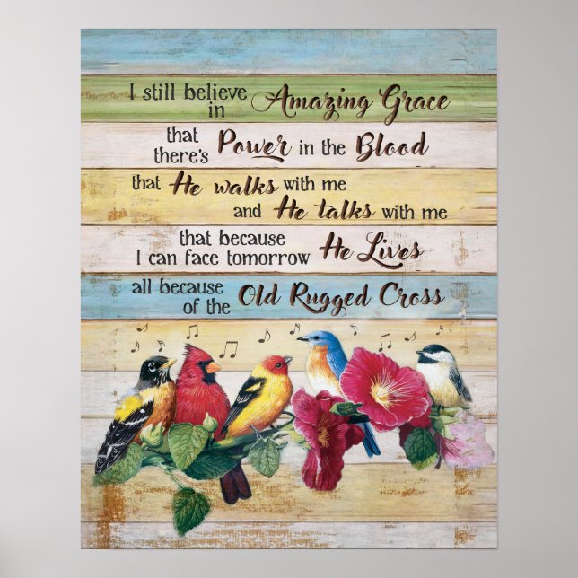 Jag tror fortfarande på Fantastisk Grace Birds Poster (Framsidan)