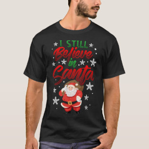 Jag tror fortfarande på Leksak Cute Christmas julk T Shirt