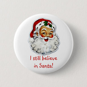 Jag tror fortfarande på Santa Button Knapp