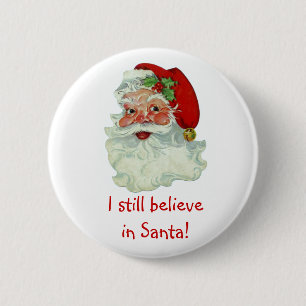 Jag tror fortfarande på Santa Button Knapp