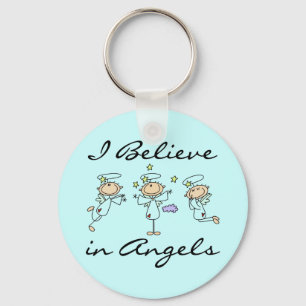 Jag tror i änglar Keychain Nyckelring