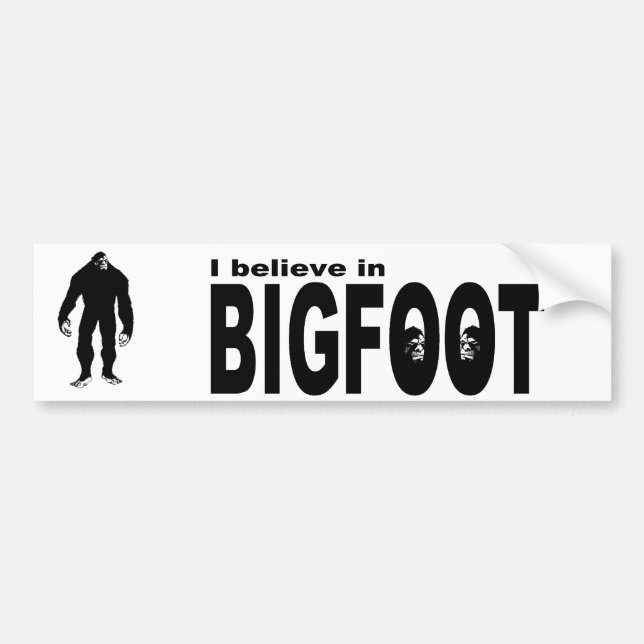 Jag tror i BIGFOOT Bildekal (Framsidan)