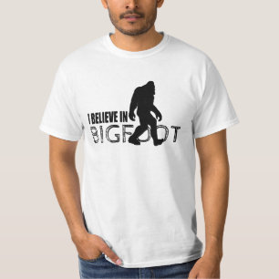 Jag tror i Bigfoot roliga Sasquatch Tee Shirt