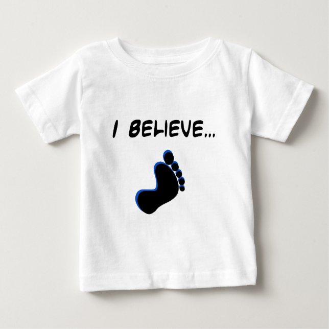 Jag tror i Bigfoot T Shirt (Framsida)