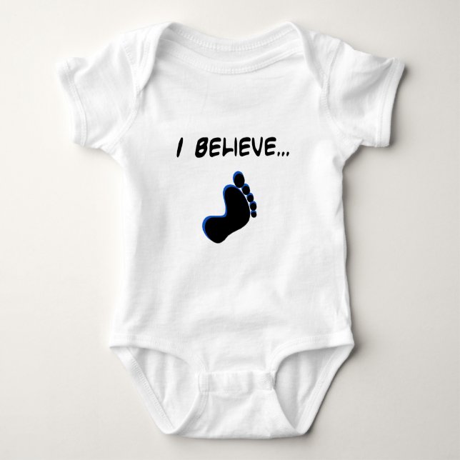 Jag tror i Bigfoot Tee Shirt (Framsida)