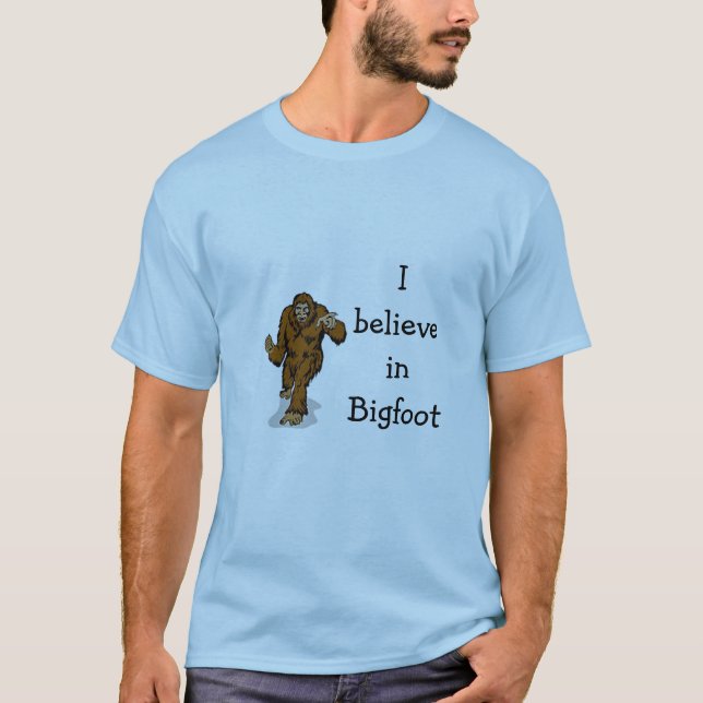 Jag tror i den bigfoot t-skjortan t shirt (Framsida)