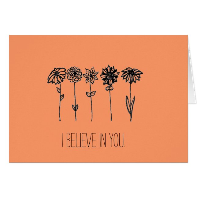 Jag tror i dig hälsningskort (Framsidan Horizontal)