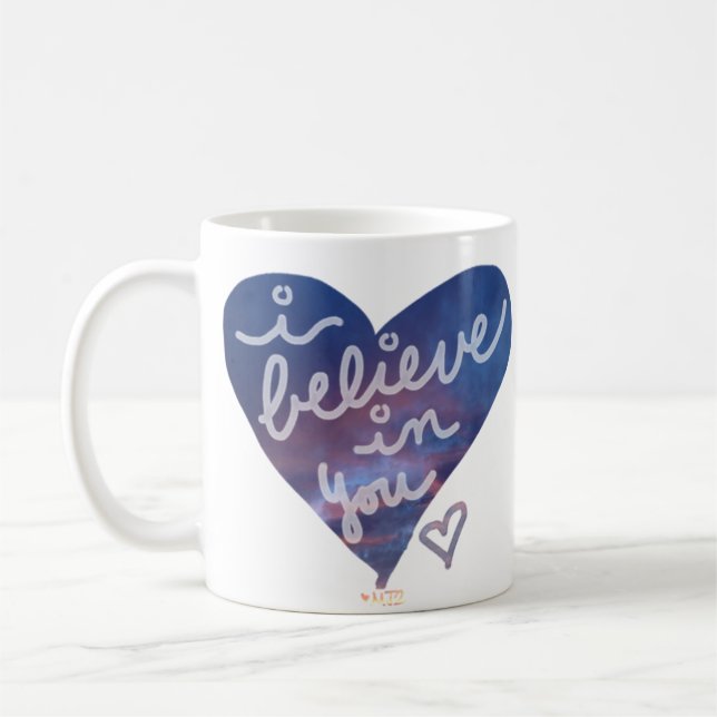 Jag tror i dig kaffemuggen kaffemugg (Vänster)