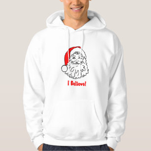 Jag tror i jultomten sweatshirt med luva