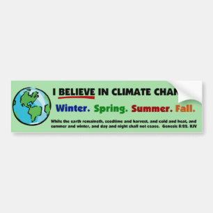 Jag tror i klimatförändringbildekal bildekal