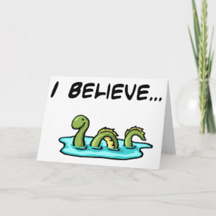 Jag tror i Loch Nessmonster Kort