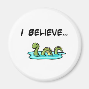 Jag tror i Loch Nessmonster Magnet