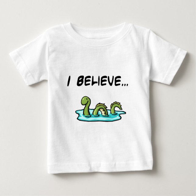 Jag tror i Loch Nessmonster Tee Shirt (Framsida)
