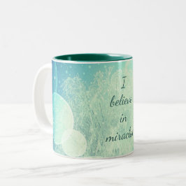 Jag tror i mirakelfrostdesign Två-Tonad mugg