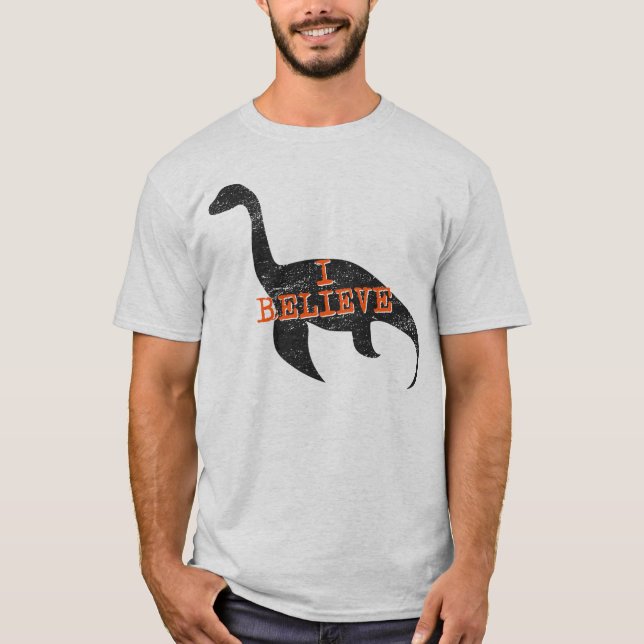 Jag tror (i Nessie) T-tröja Tee (Framsida)