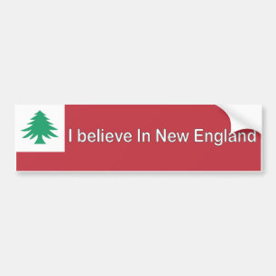 Jag tror i New England Bildekal
