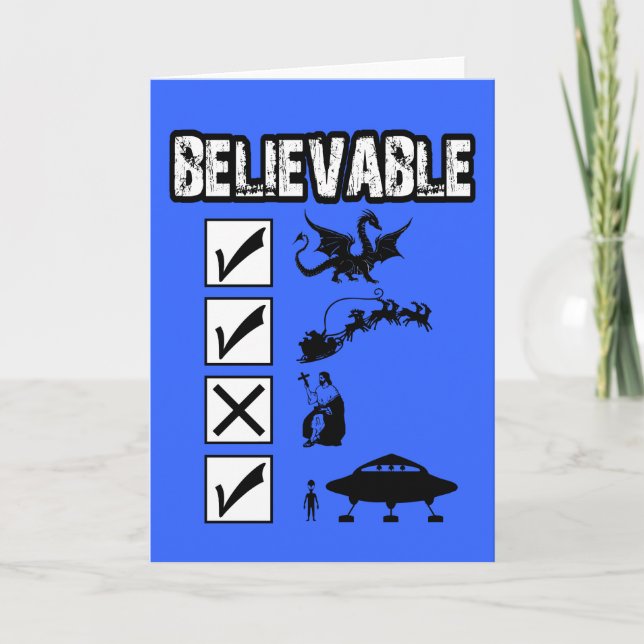 Jag tror i Santa Helgkort (Framsida)