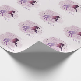 Jag tror i santa och unicornsjulgalax presentpapper