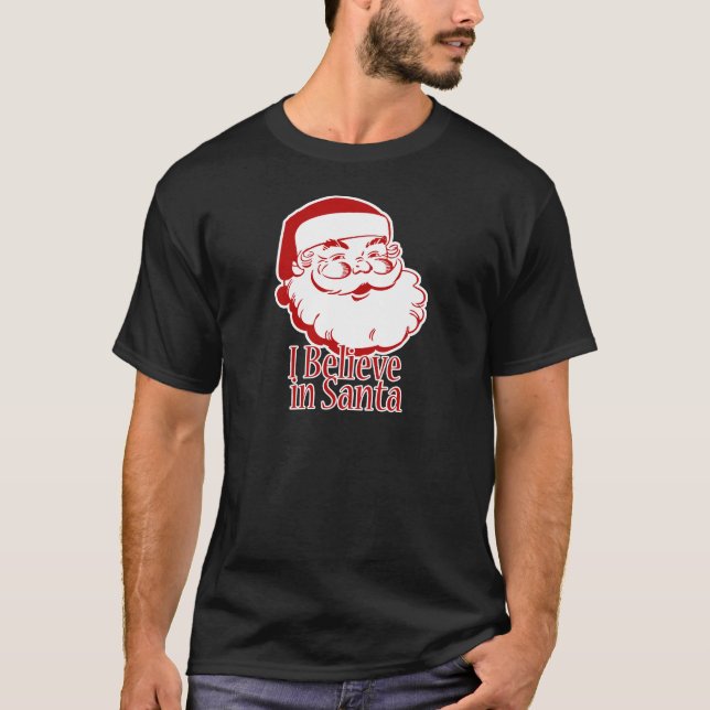 Jag tror i Santa T-shirt (Framsida)