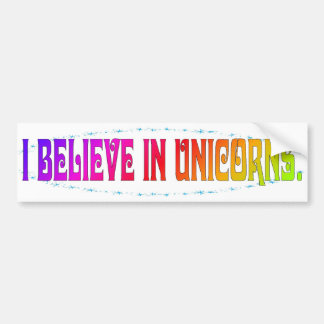 Jag tror i Unicorns Bildekal