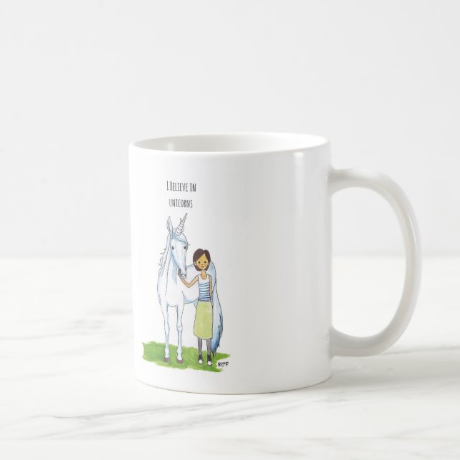 jag tror i unicorns kaffemugg (Höger)