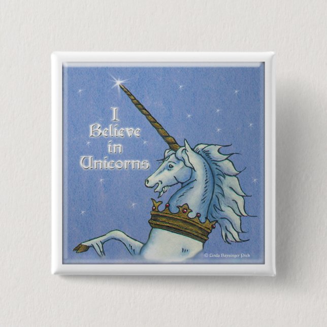 Jag tror i Unicorns Knapp (Framsida)