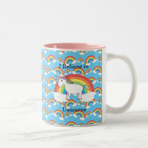 Jag tror i unicorns Två-Tonad mugg