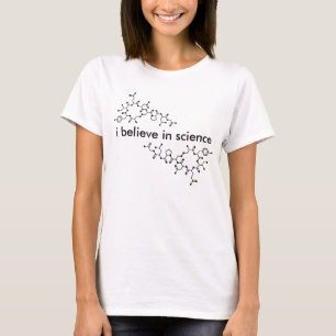 Jag tror i vetenskapsutslagsplats t-shirt
